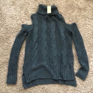 Dark grey turtle neck